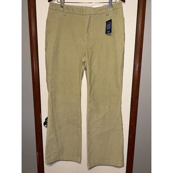 NWT Lands End Modern Fit Flat Front Boot Cut Cordory Pant โSize 12 X 29 - Picture 1 of 10